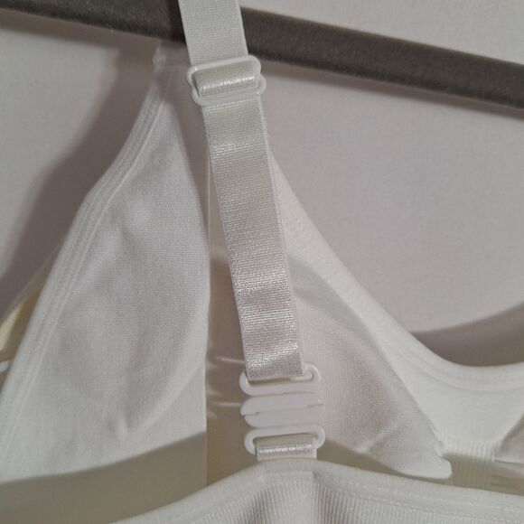 Pop Maternity Nursing Camisole White Nursing Accessible Scoop Neck Large / XL - Picture 5 of 8